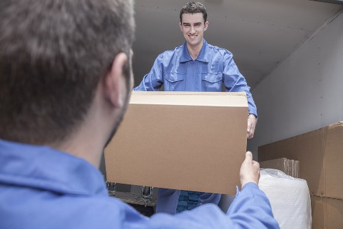 Preparation checklist and packed boxes for a Beckenham house move