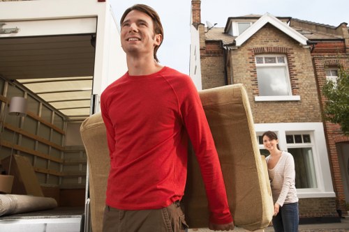 Transporting household items with a Beckenham van service