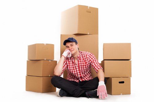 Local removals team handling furniture and boxes in Beckenham