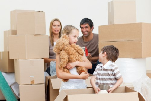 Packed moving van ready for a house removal in Beckenham