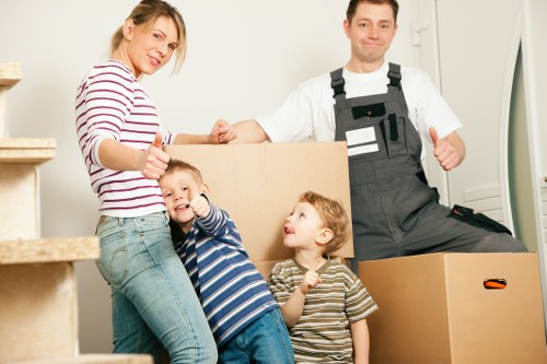 Removal van ready for a small flat move in Beckenham